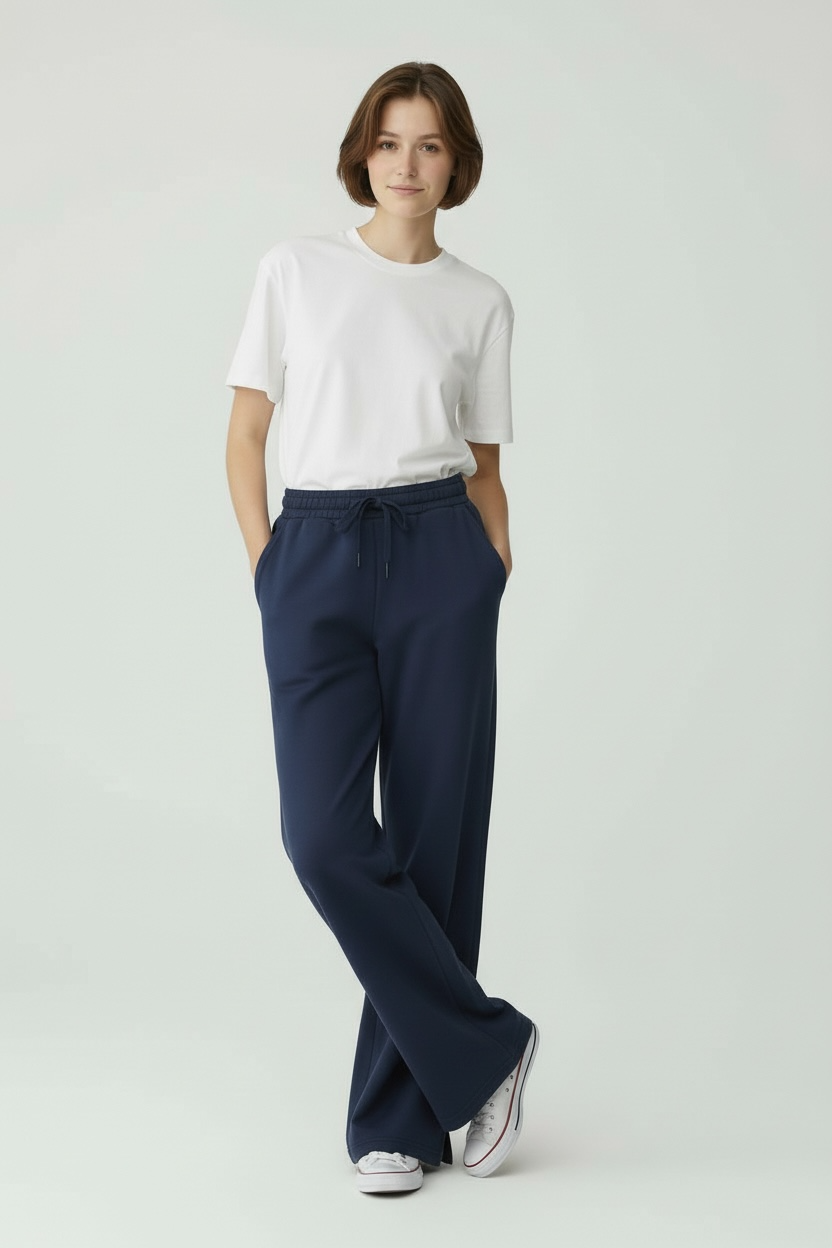 NAVY wide leg