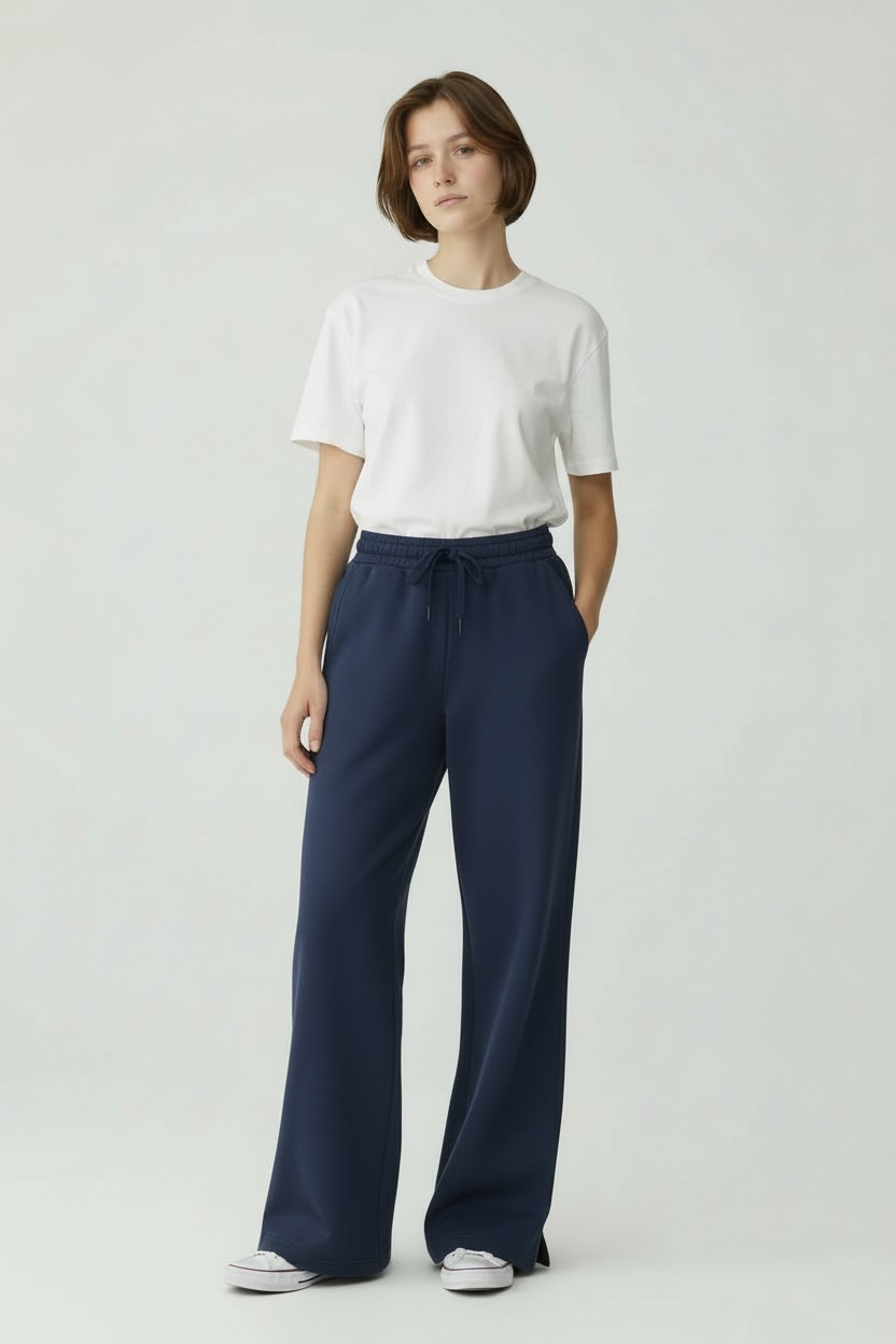 NAVY wide leg