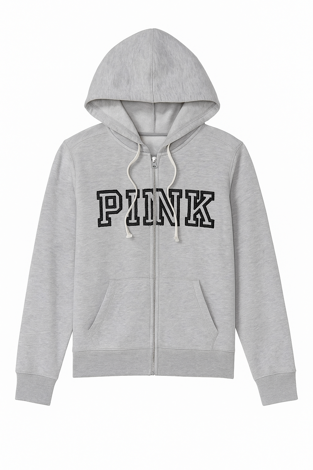 PINK-hooded sw